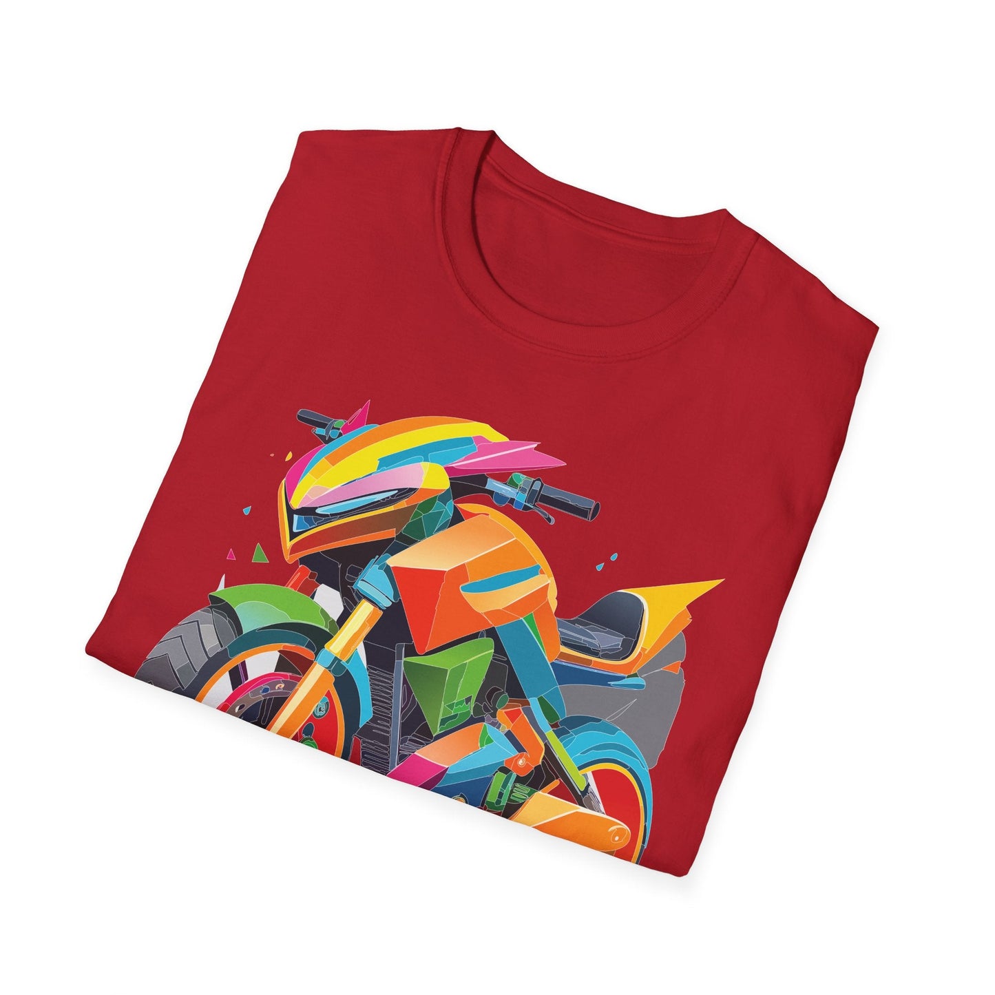 Bike Graphic Unisex Cotton Motorcycle Art Design Tee 4
