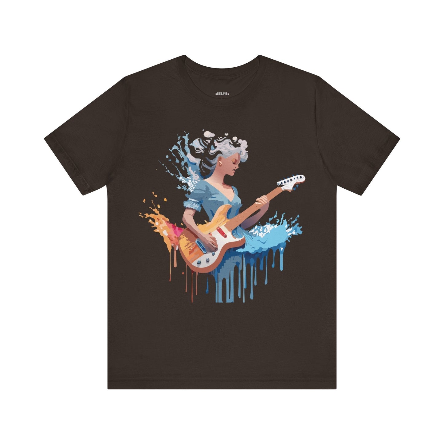 Music Graphic Unisex 100 Cotton Vintage Art with Musical Elements Tee 47