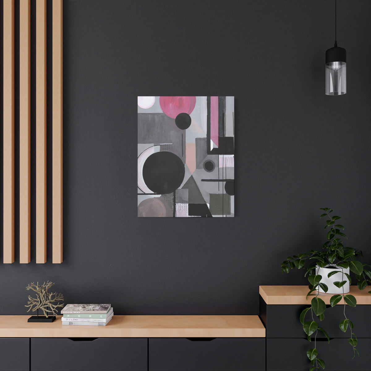 Abstract Geometric Painting Print Canvas 20x24,20x30,24x30 24x32,24x36,30x40 32x48,36x48,40x60 Pine-Wood Inner Frame ABS-42