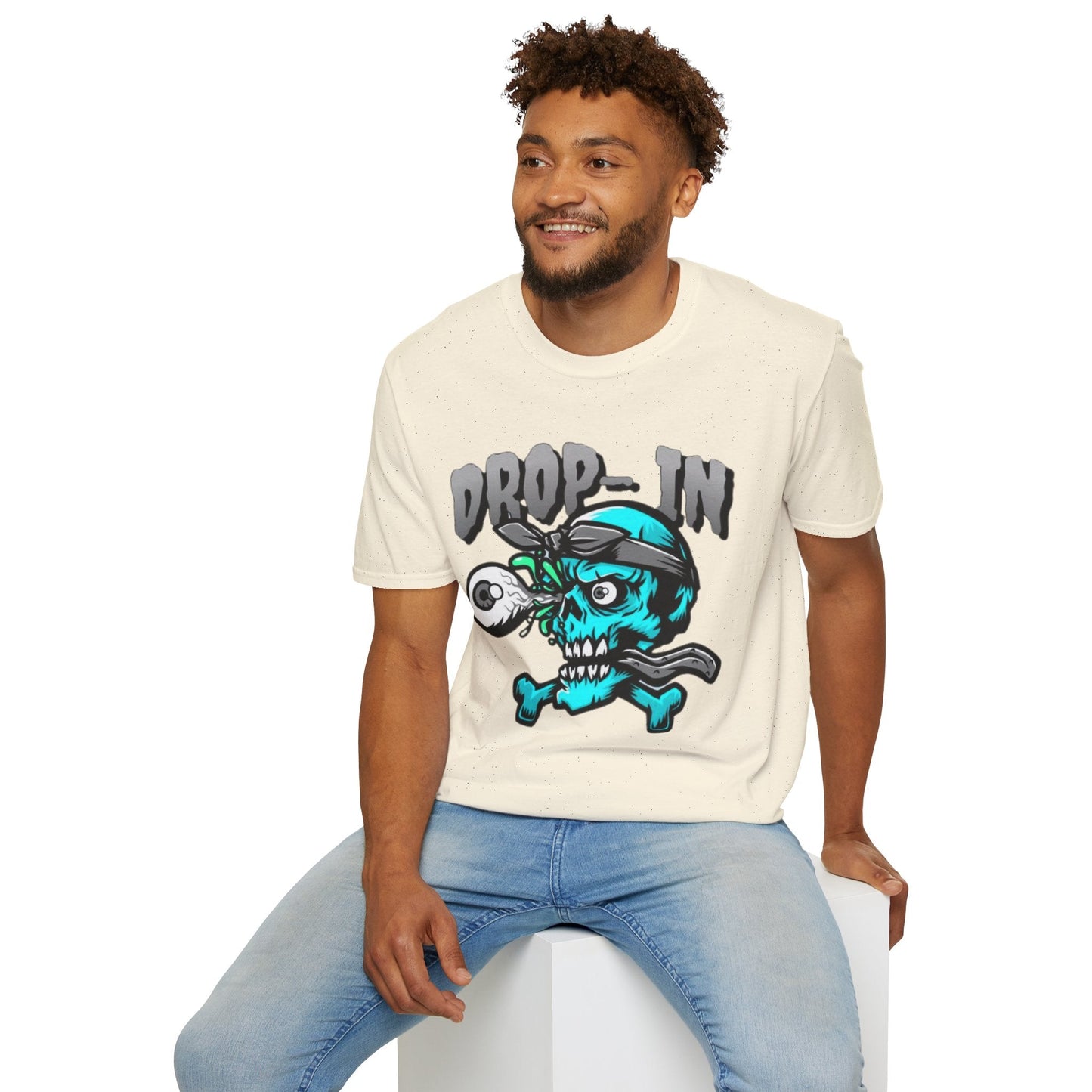 Unisex Skull T Shirt Skeleton Shirt With Skull Artwork Gildan Softstyle 64000 Cotton Tee