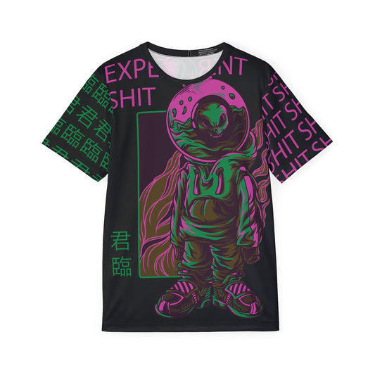 33-Be Fun Graphic T-Shirt, Art Design Poly Shirt, All Over Print Graphic Tee, Monsters T-Shirt, Cartoon Tees