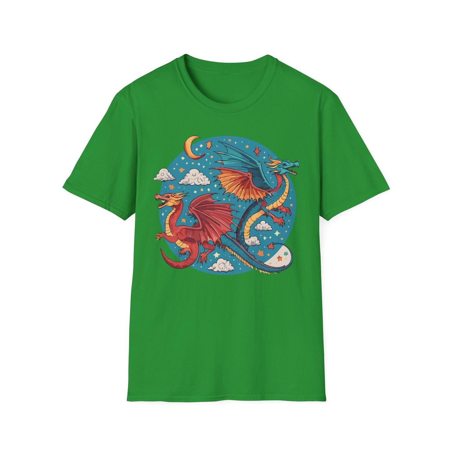 Dragon Graphic Unisex 100 Cotton Tee with Animal Artwork Design 16