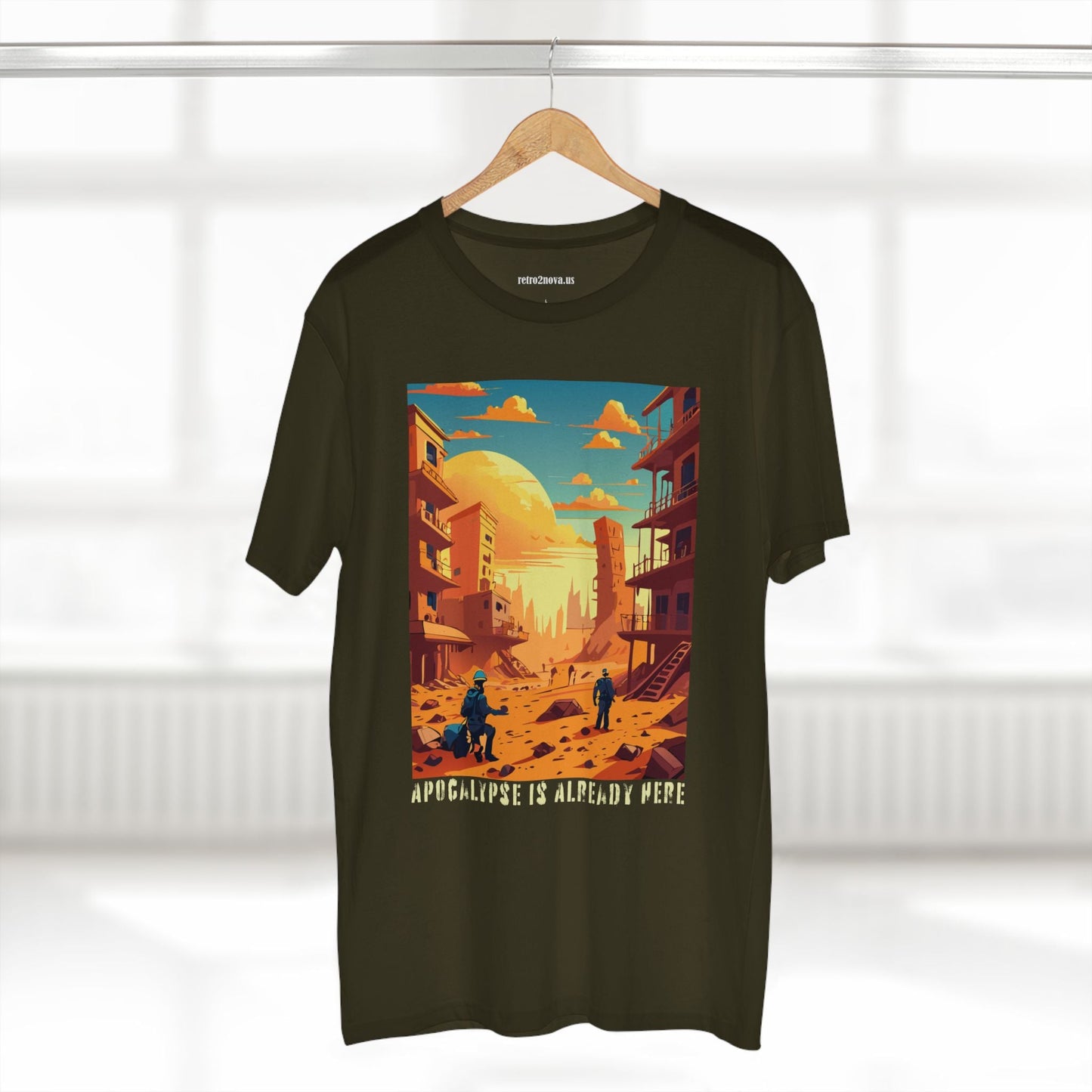 Cataclysm Doomsday Shirt Unisex Premium Cotton Tee With Original Art From Retro2Nova Art Collection