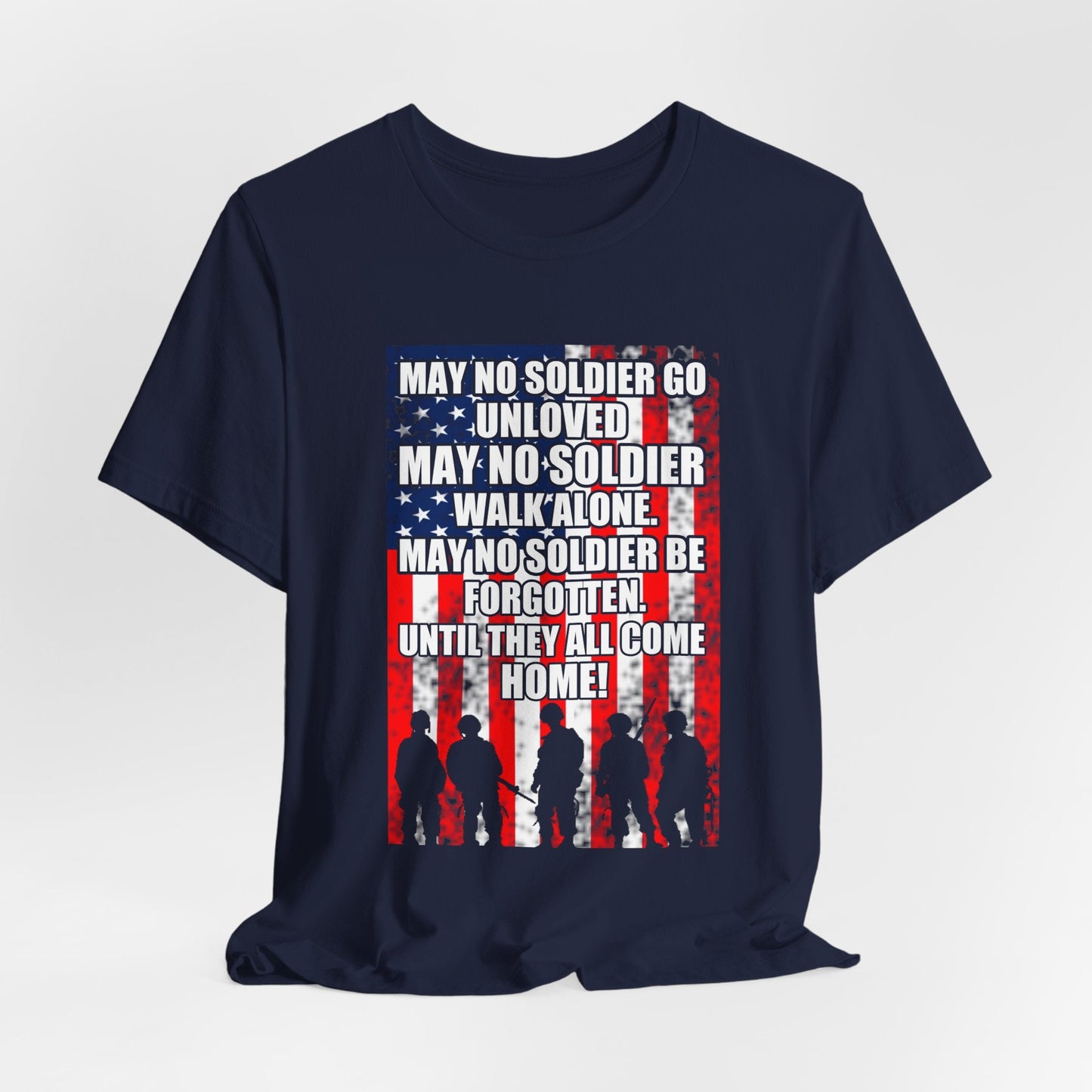 Army Veteran Patriotic Graphic Design Unisex Cotton T-Shirt v49