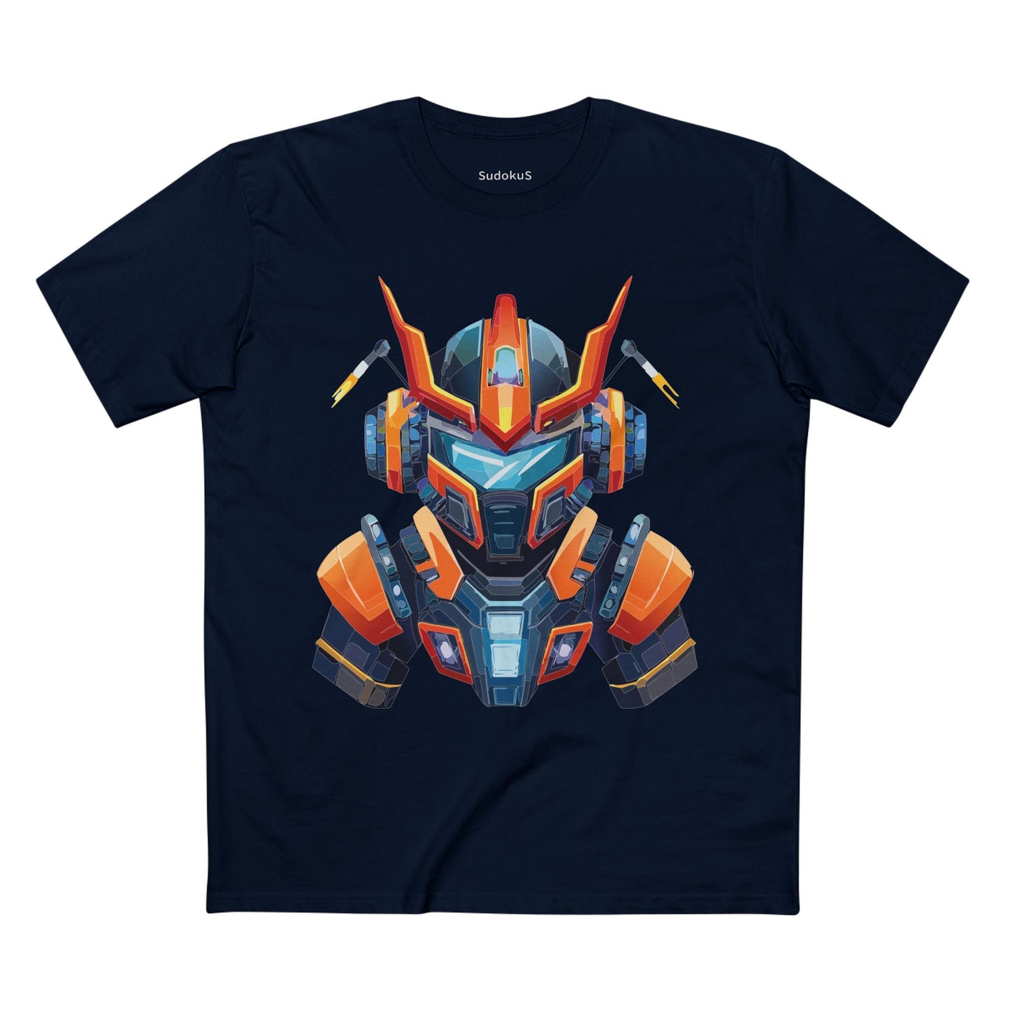 Cyborg Robot Graphic Unisex 100 Cotton Staple Tee 1