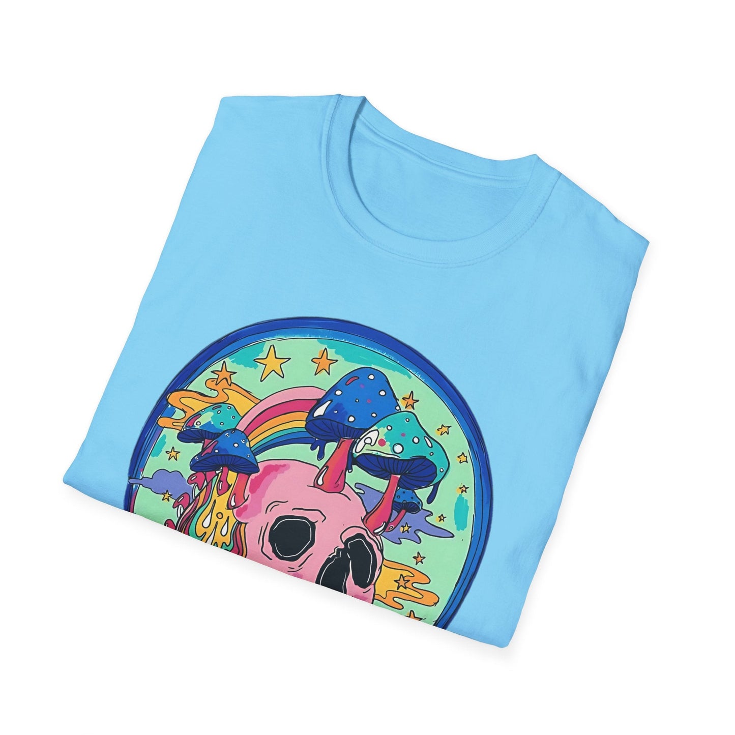 Skull Graphic Tee Unisex Gildan Softstyle 64000 100 Cotton Short Sleeve Shirt Art Design
