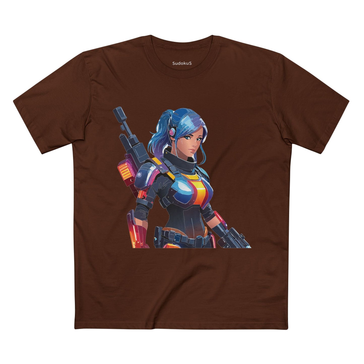 Army-woman Graphic Unisex 100 Cotton Staple Tee 5