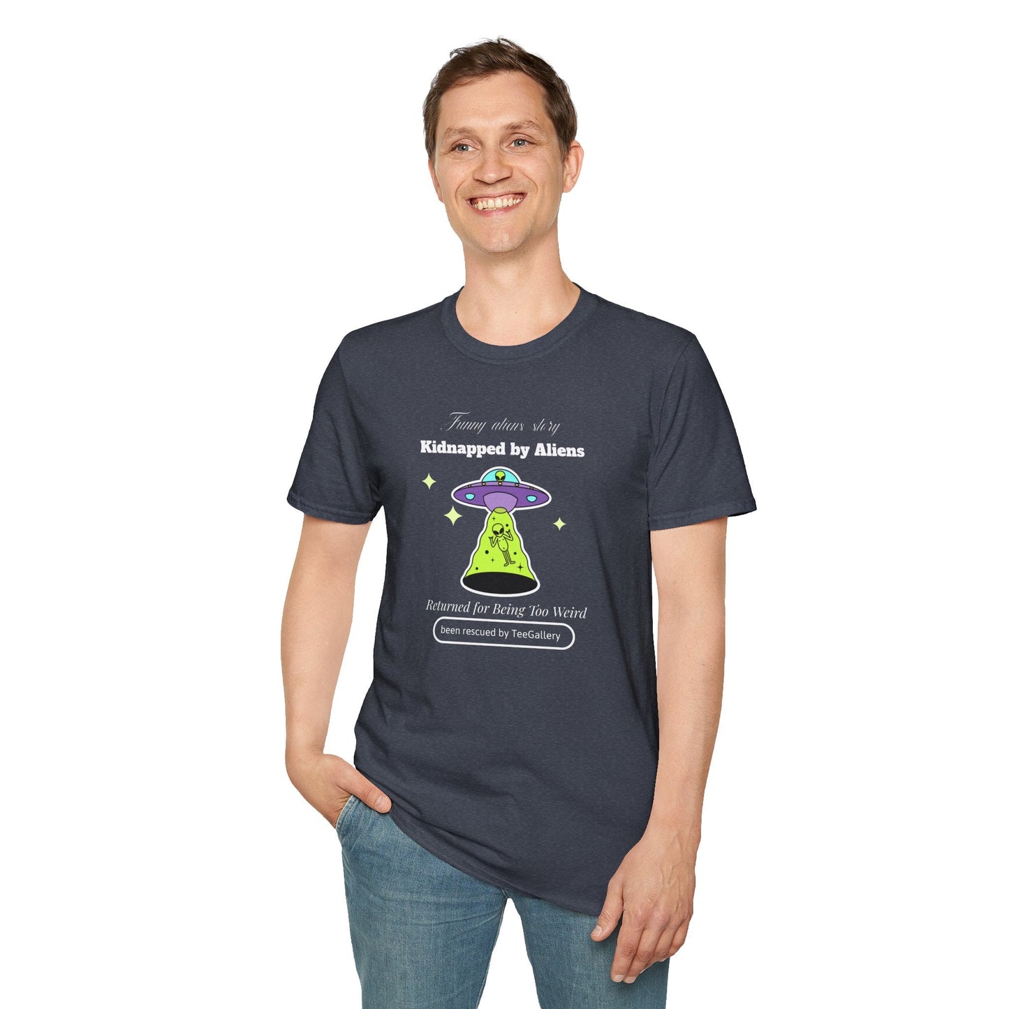 Alien Abduction Graphic Tee  Kidnapped by Aliens Funny UFO Shirt