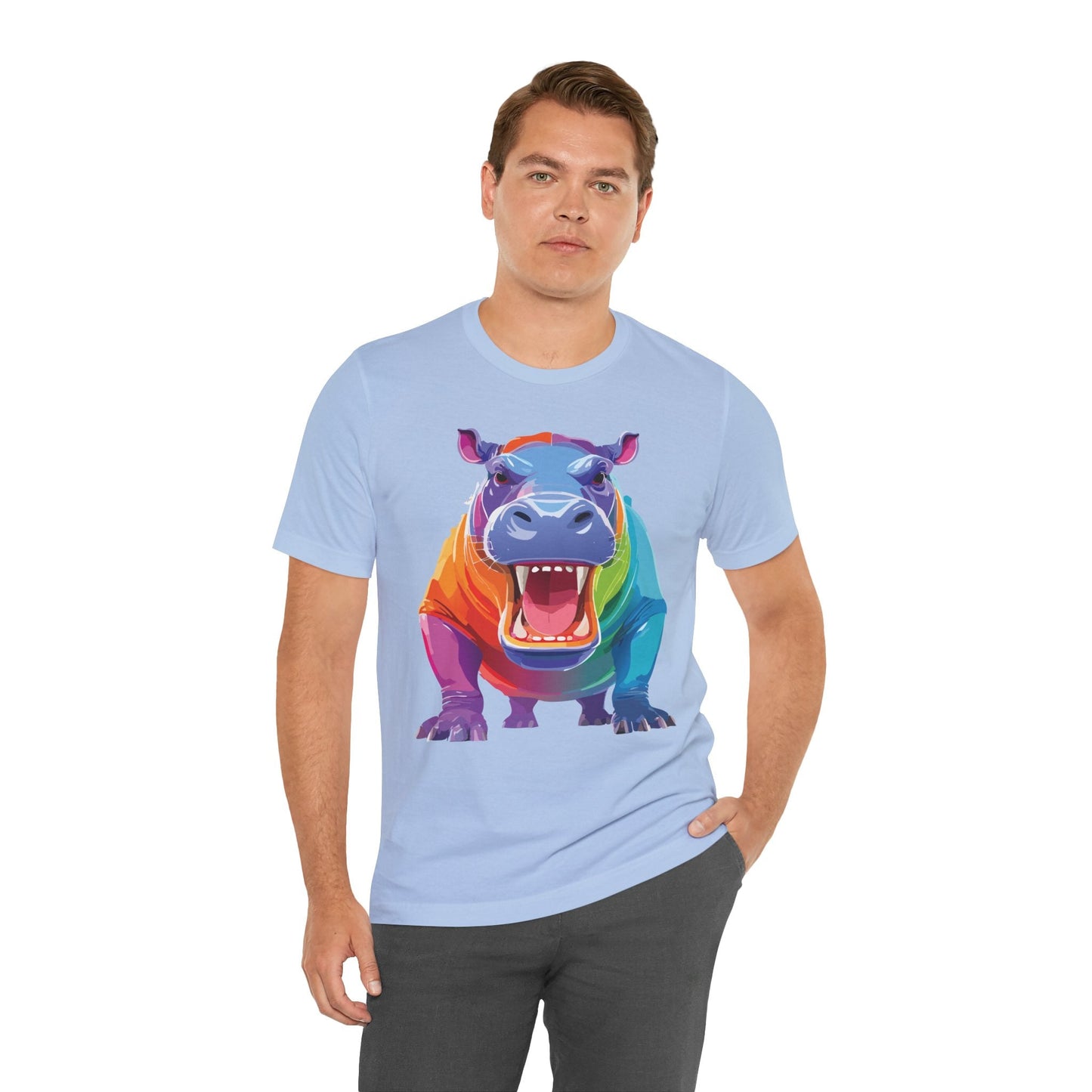 Unisex Animal Tee Shirt With Art Design Wild Animals Graphic Tee For Men Women All Sizes