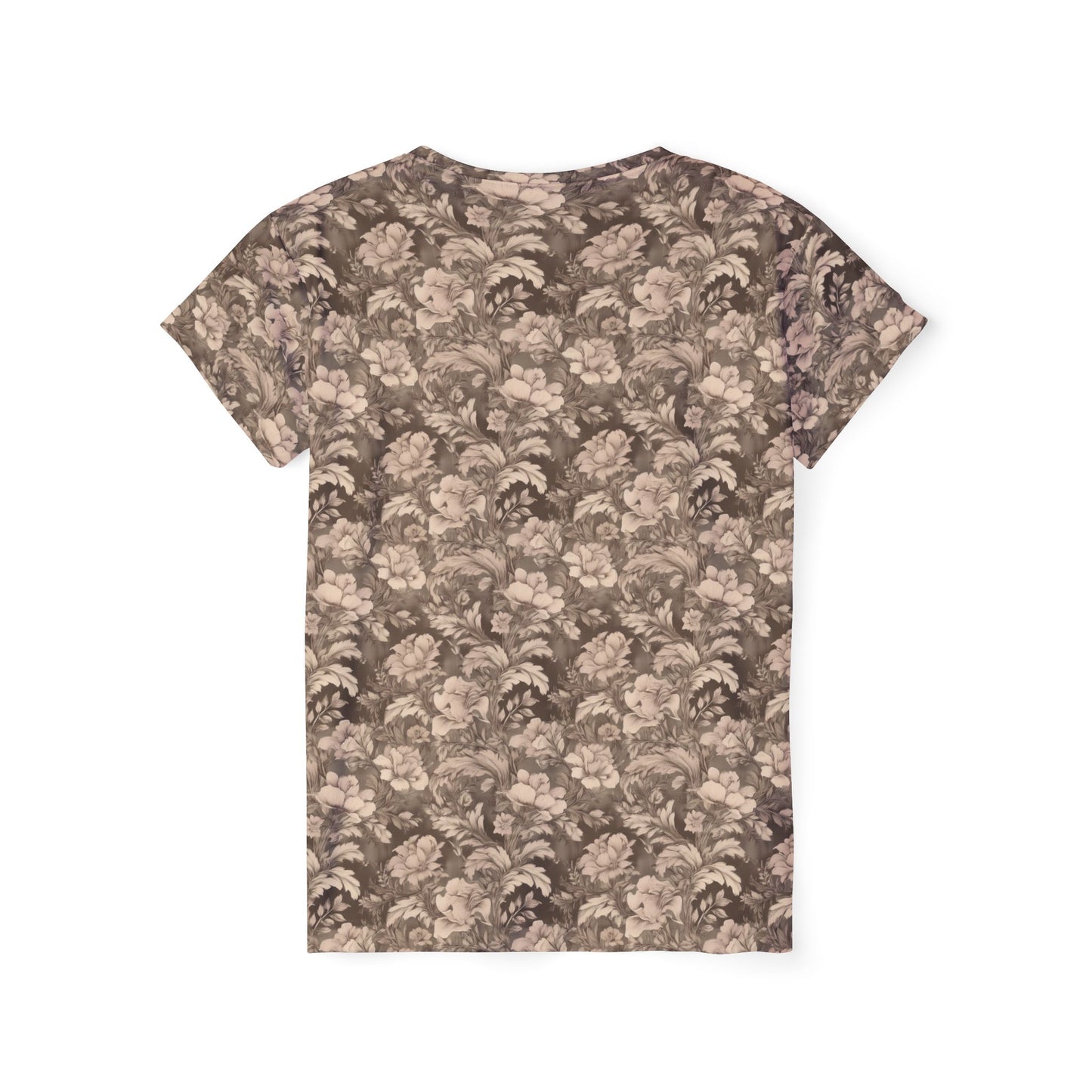 Women Poly T-Shirt with Floral Print