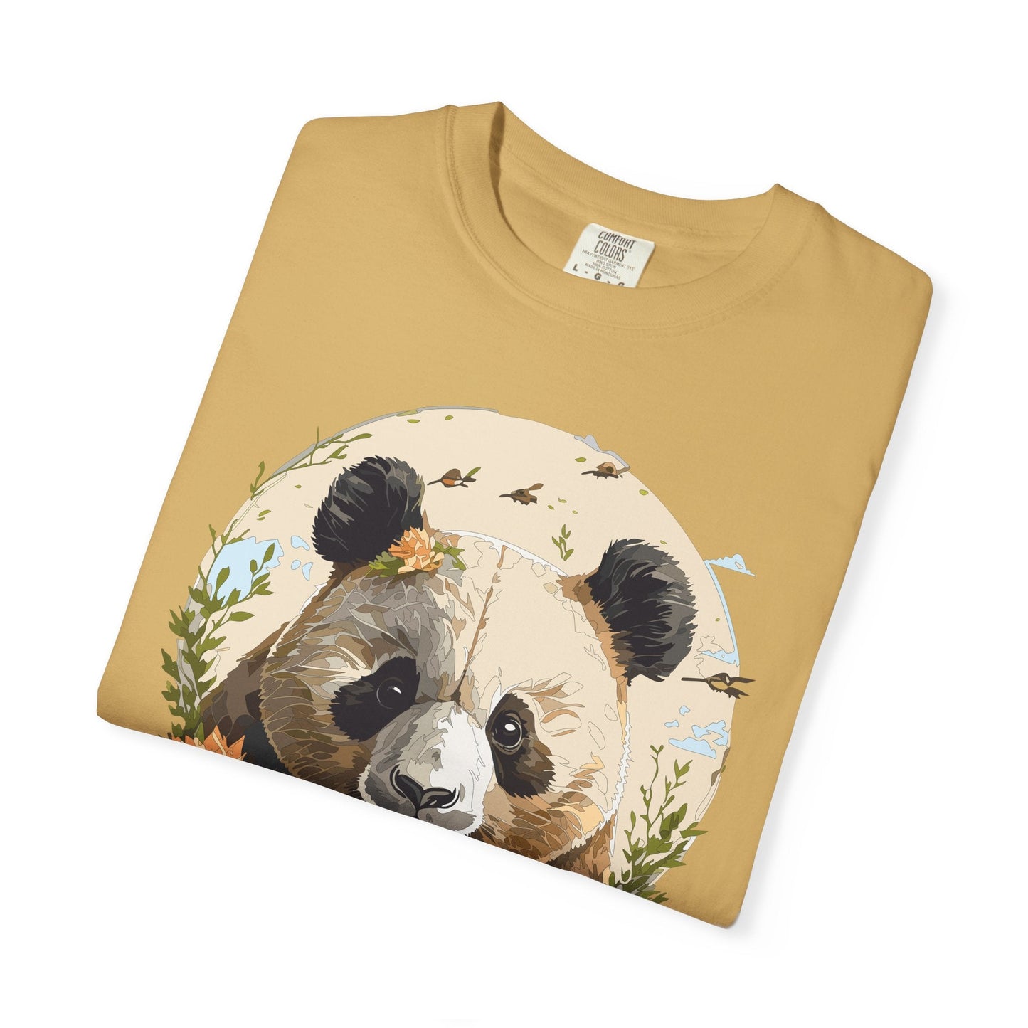 Panda Portrait Graphic T-Shirt Unisex Cotton Floral Animal Art Tee p9