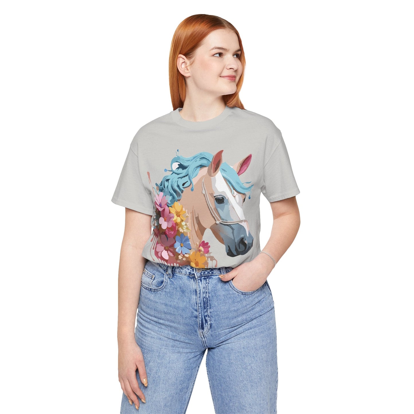 Horse Graphic Unisex 100 Cotton Vintage Animal Art T-Shirt 17