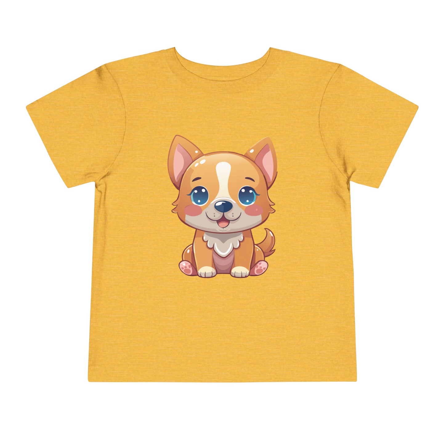 Bonita camiseta de manga corta para niños pequeños con diseño de cachorro: regalo adorable para amantes de las mascotas (2 a 5 años)