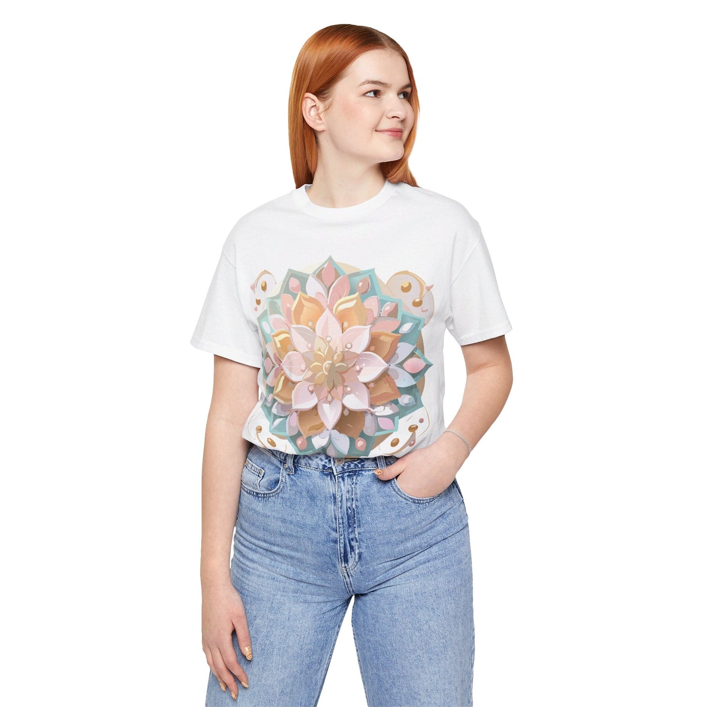 Mandala Shirt Graphic Tee Unisex Adelpha Vintage Inspired Art Design Premium Apparel
