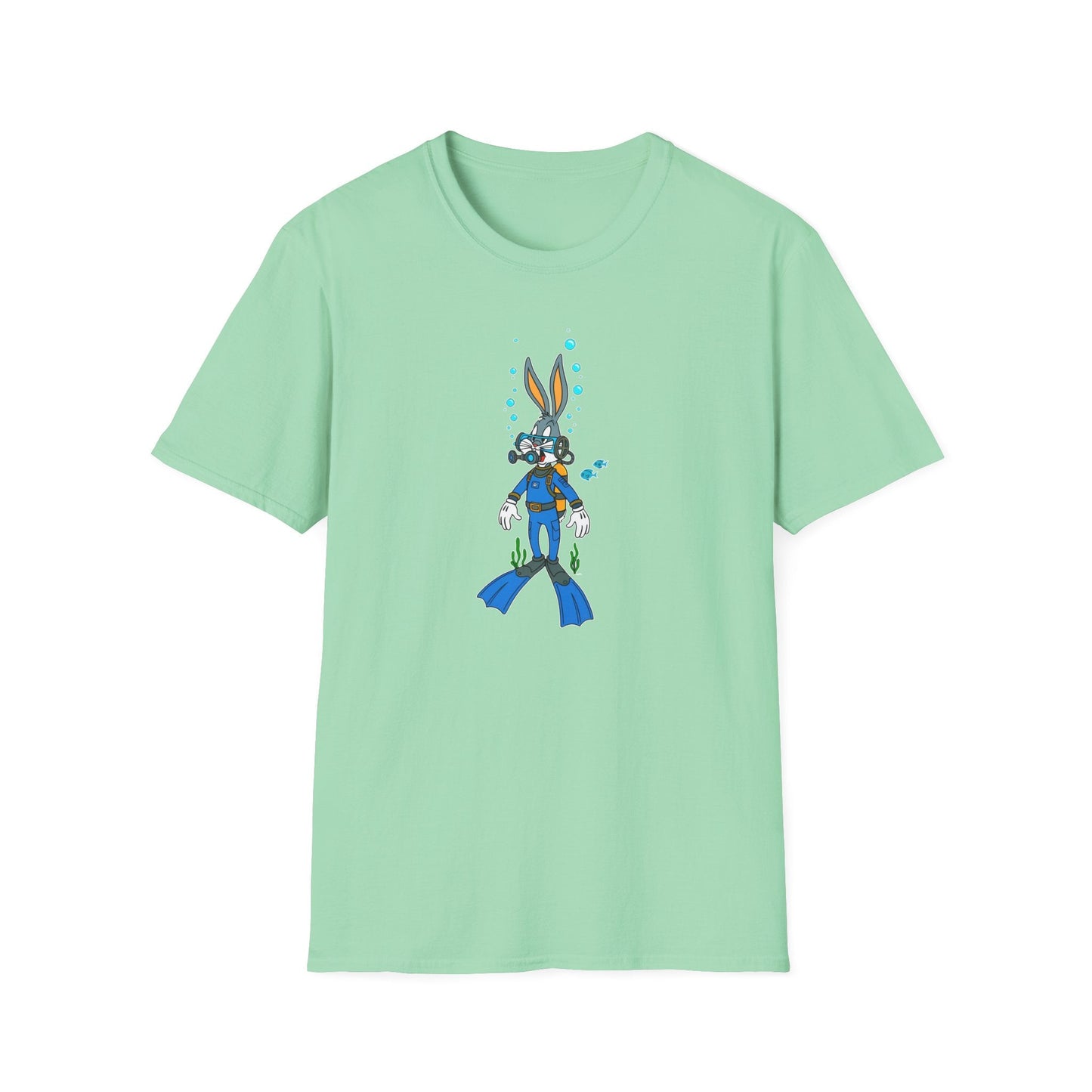 Bugs Bunny Animation Shirt Unisex T Shirt Cartoon Design Tee 100 Percent Cotton Gildan Softstyle