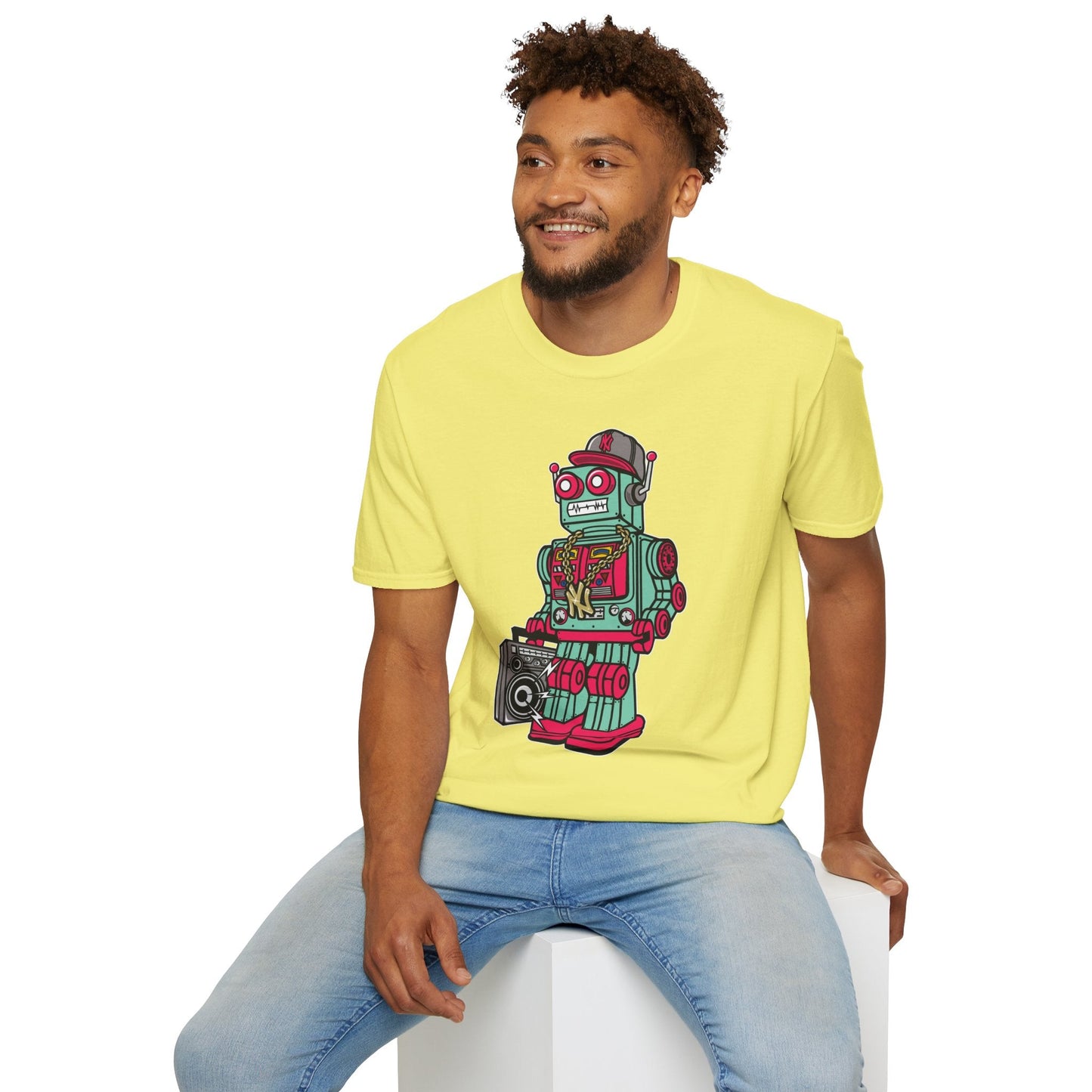 Cartoon T Shirt Animation Tee Funny Unisex Gildan Softstyle 64000 Ring Spun Cotton