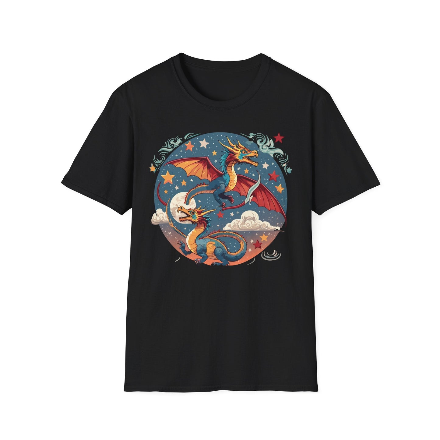 Dragon Graphic Unisex 100 Cotton Tee with Animal Artwork Design 17
