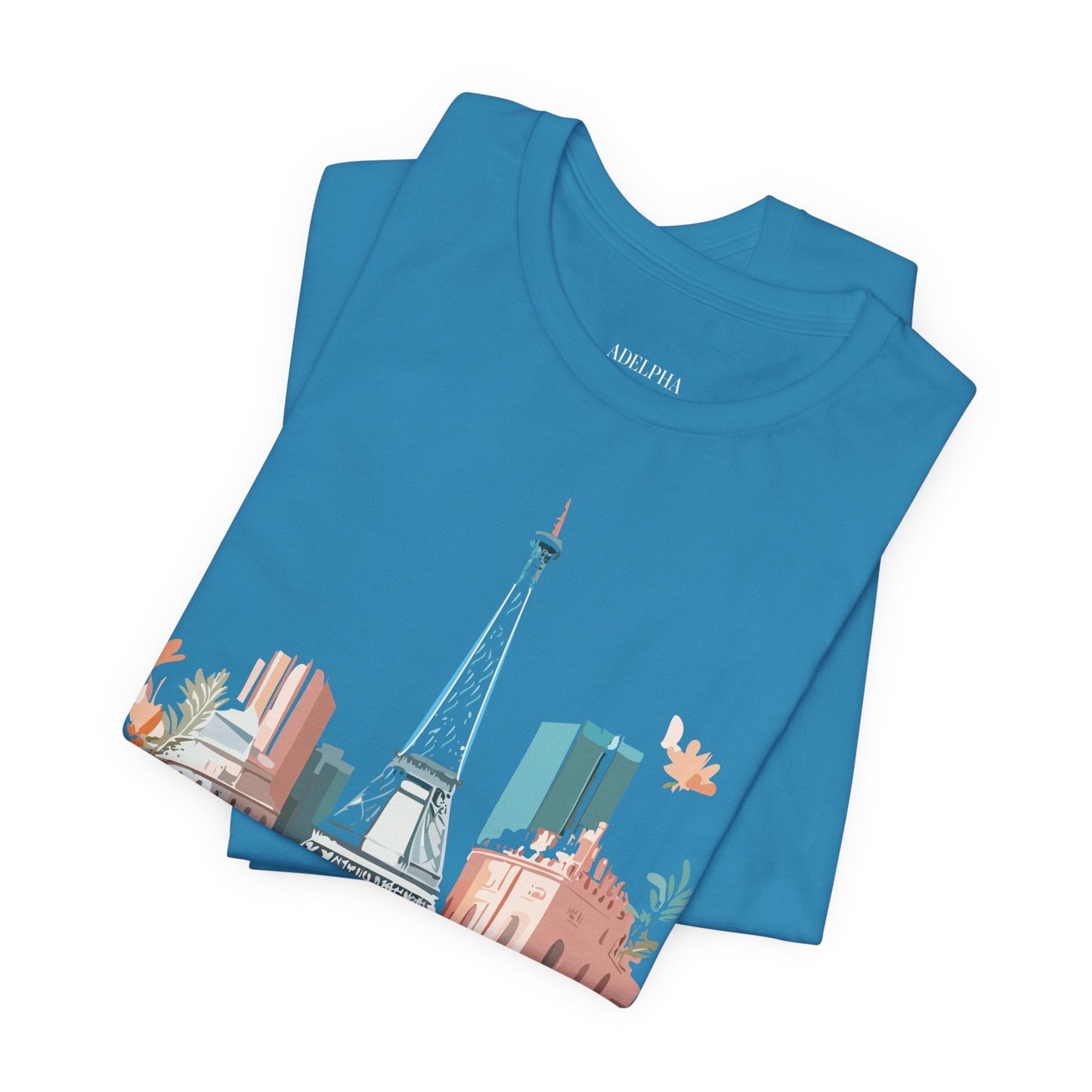 Paris Tourist Shirt Unisex Graphic Tee With Vintage Inspired Artwork By Adelpha Collection