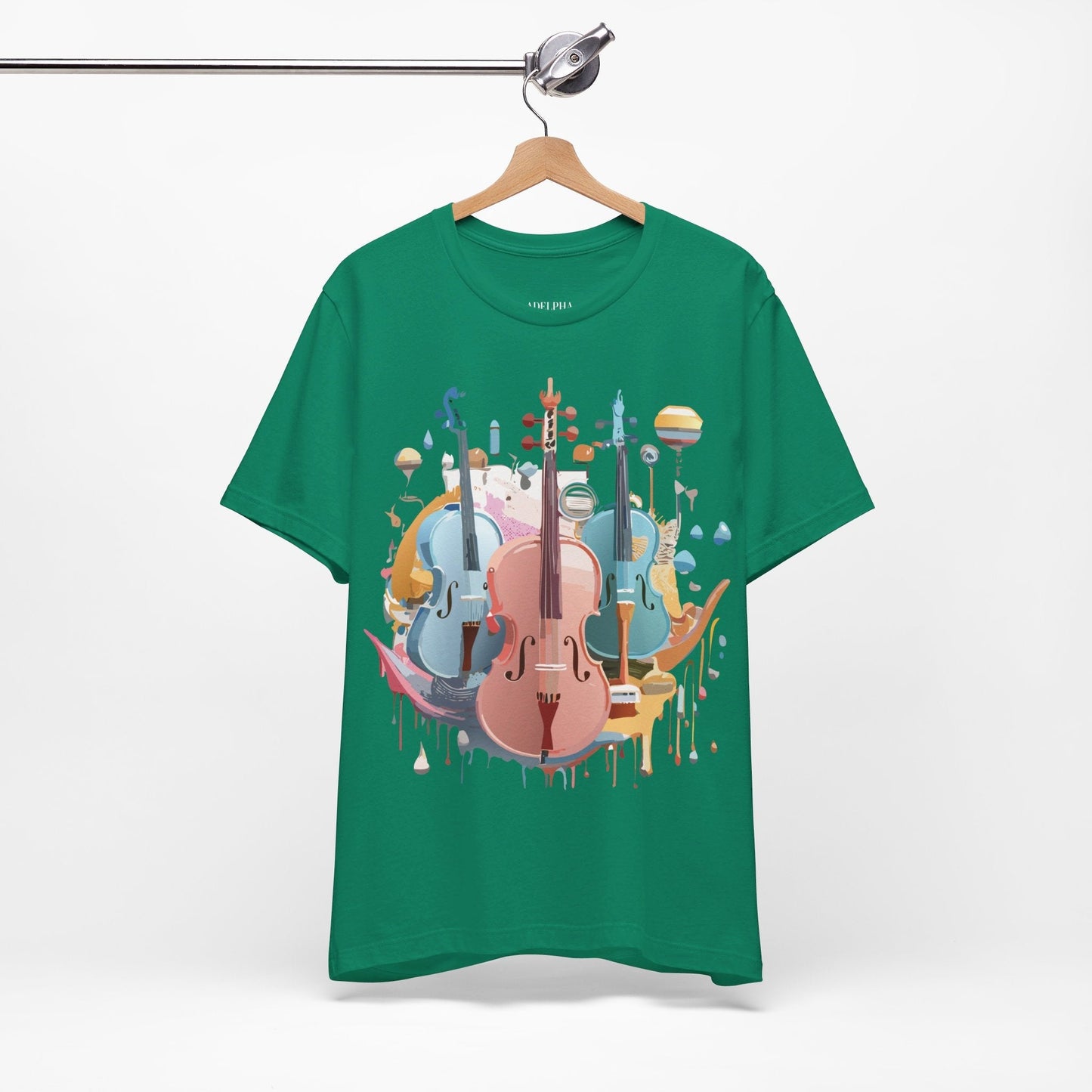 Music Graphic Tee Unisex Jersey Short Sleeve With Vintage Inspired Artwork By Adelpha