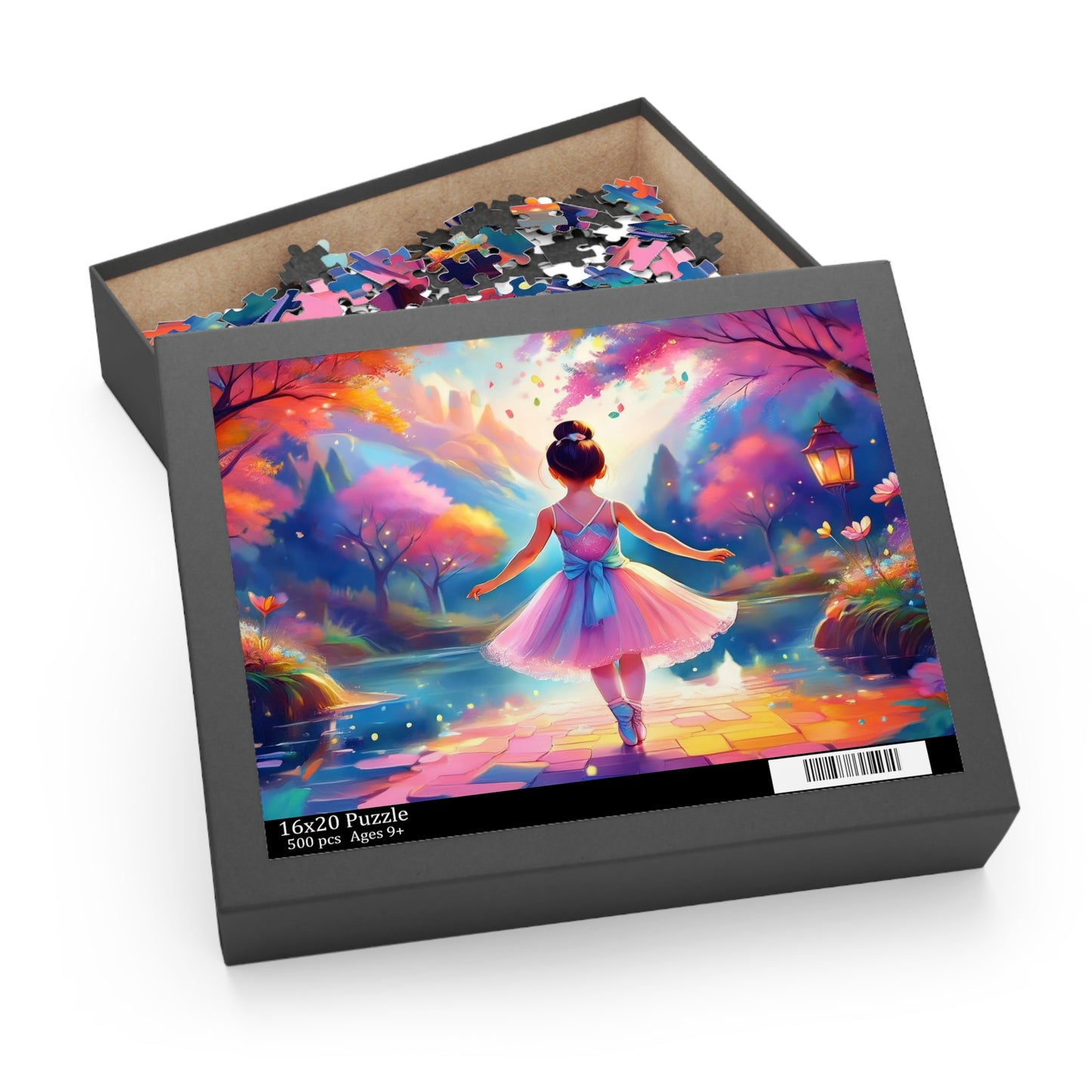 Ballerina Puzzle 500-Chipboard Pieces in Box | Kids Puzzles Size: 16" x 20",  Ages 9+ and Family pn18