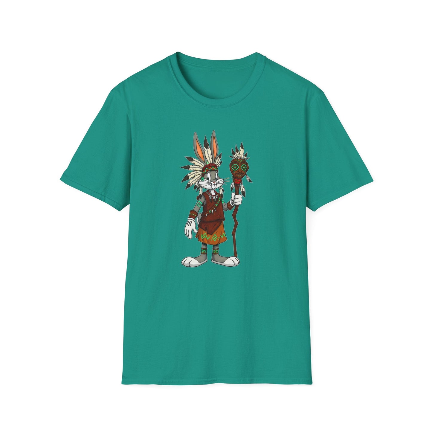 Bugs Bunny T Shirt Unisex Cartoon Character Design Gildan Softstyle 64000 Tee All Sizes