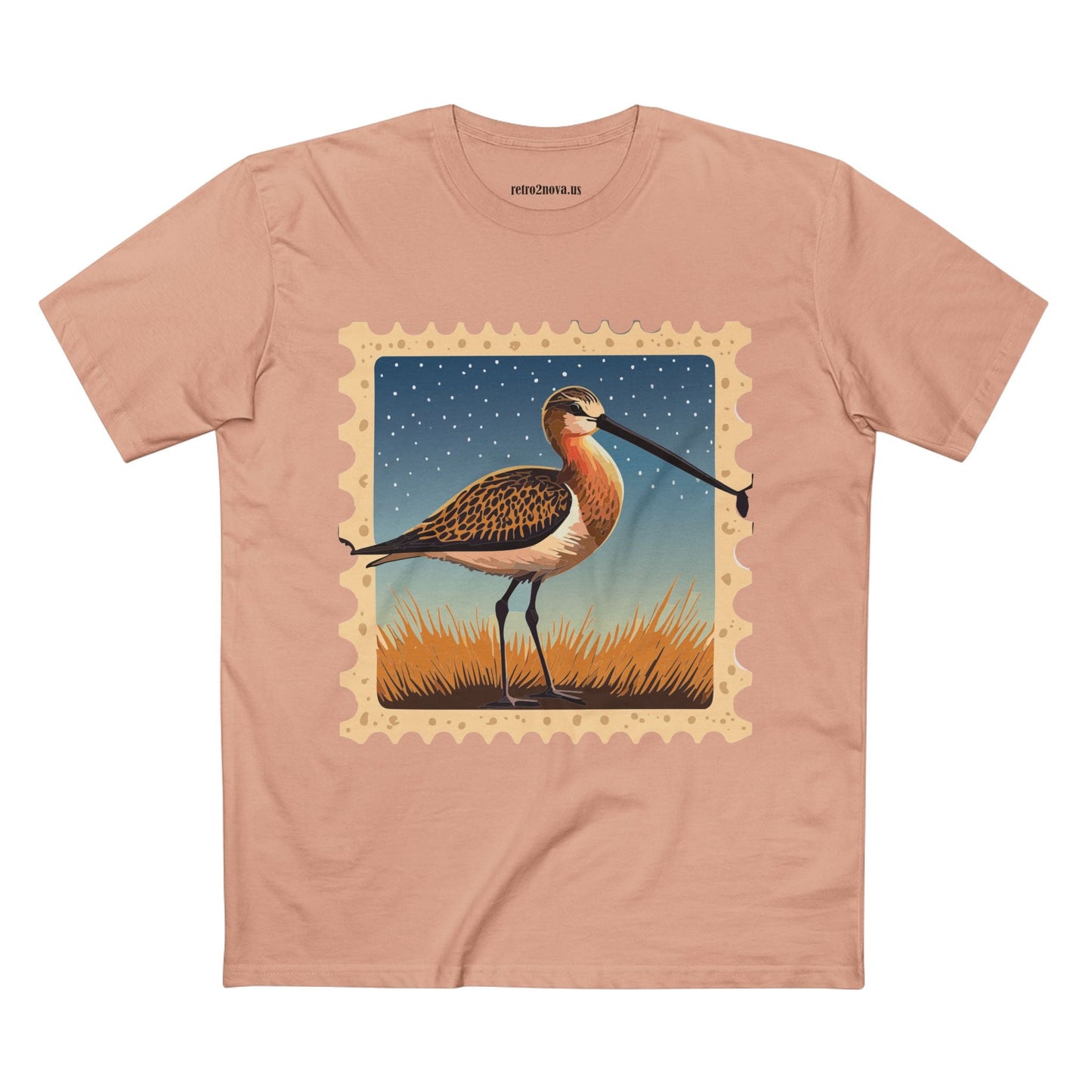 Stamp Shirt Postage Stamp Tee Unisex Premium Cotton Original Art Design Retro2Nova
