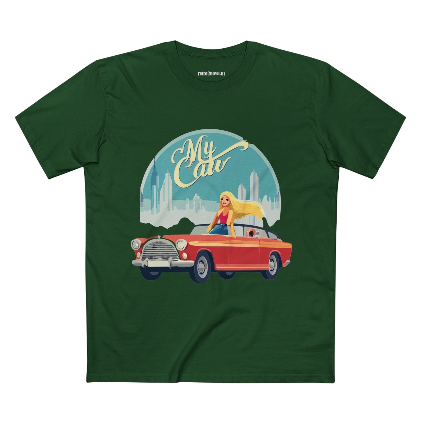 Retro Car Shirts Vintage Car RC13 Unisex Premium Cotton Tee With Original Art Design Retro2Nova