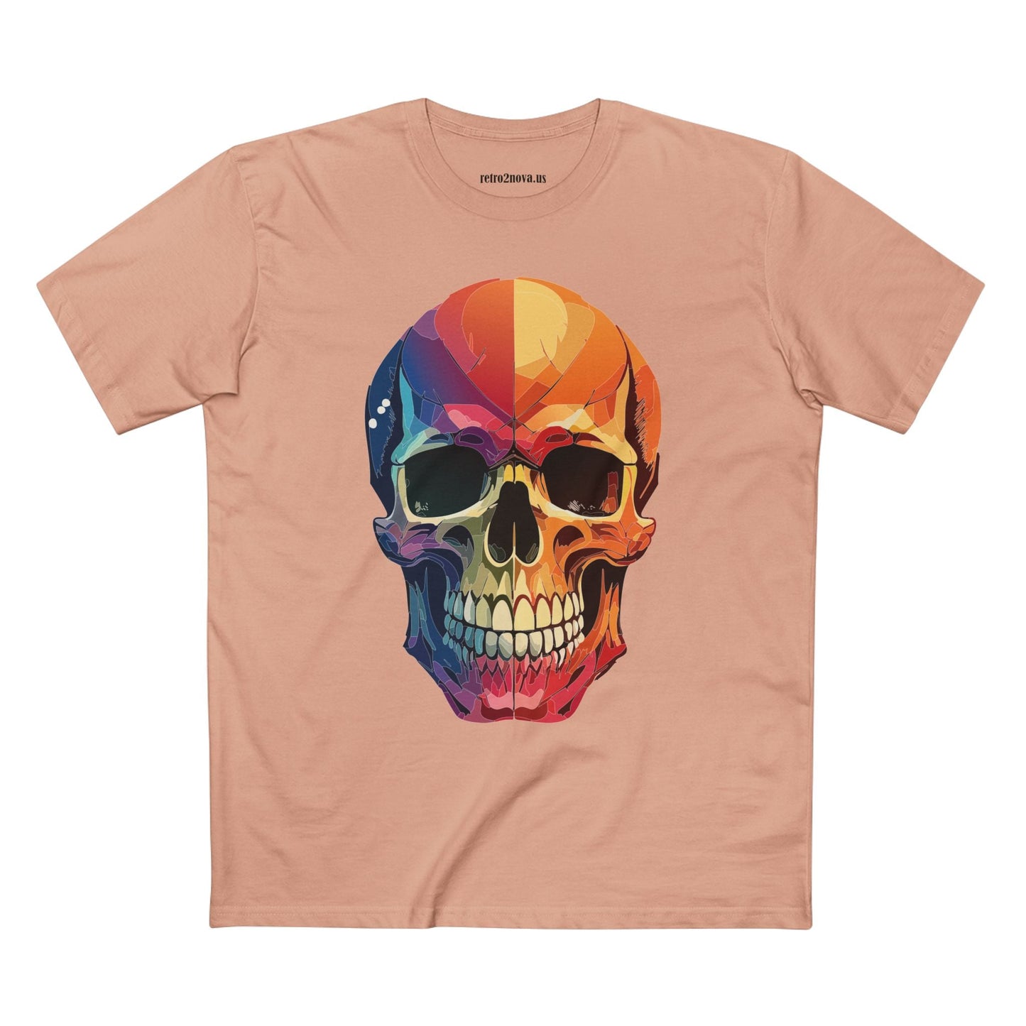 Skull Shirt Unisex Premium Cotton Tee With Original Skull Art From Retro2Nova Art Collection