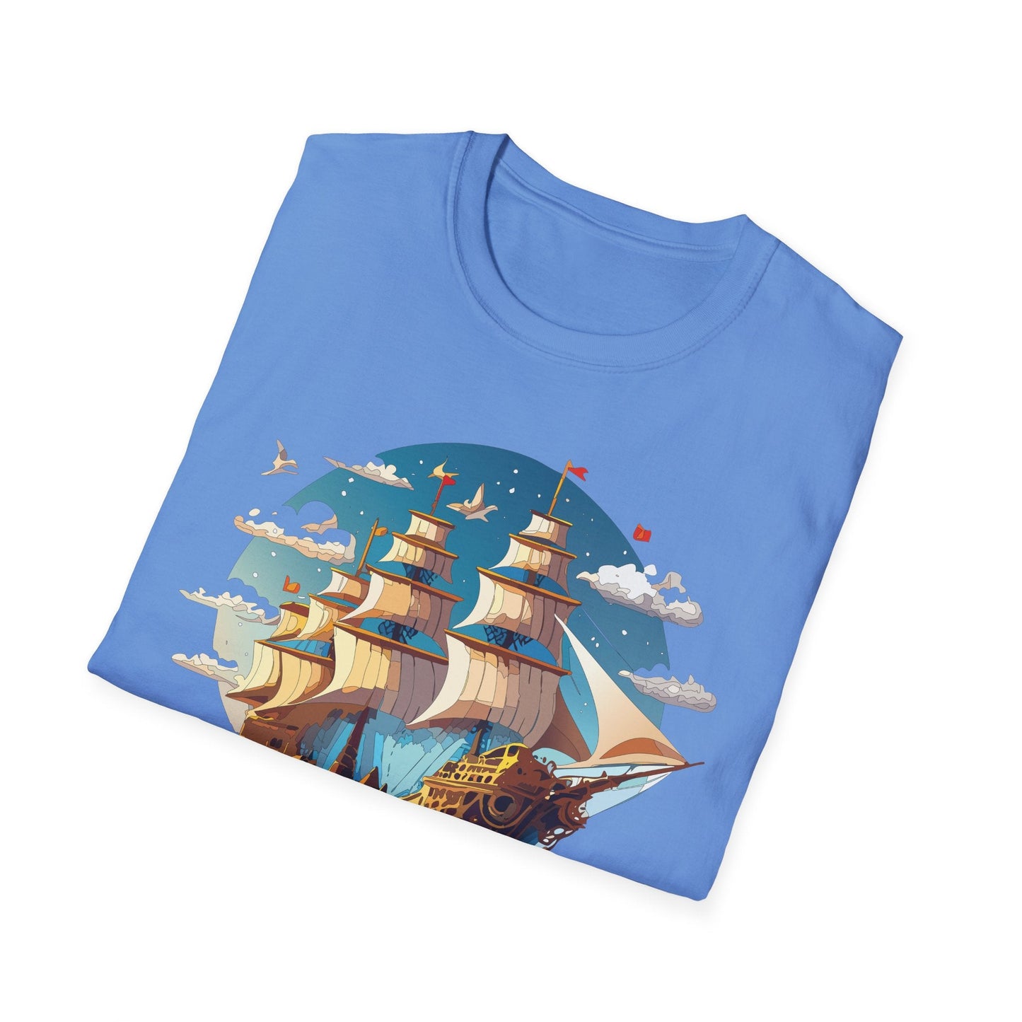 Ship T Shirts Frigate Vessel Tee Shirt Unisex Gildan Softstyle 64000 Cotton Tee Comfort Fit