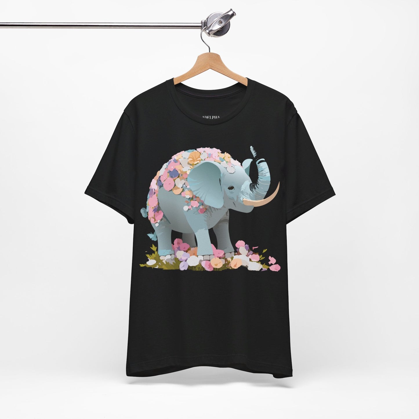 Elephant Graphic T Shirt Unisex Vintage Inspired Art Tee By Adelpha Short Sleeve