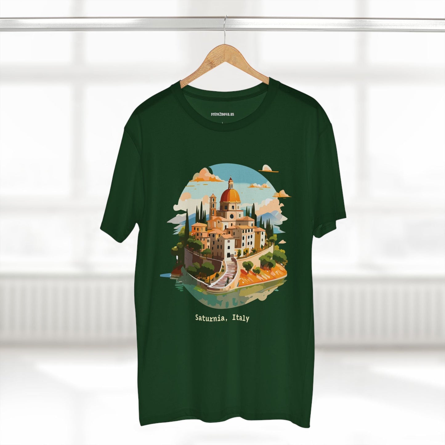 Italy Travel Shirt Unisex Tourist Tee With Original Art Design Retro2Nova Premium Cotton