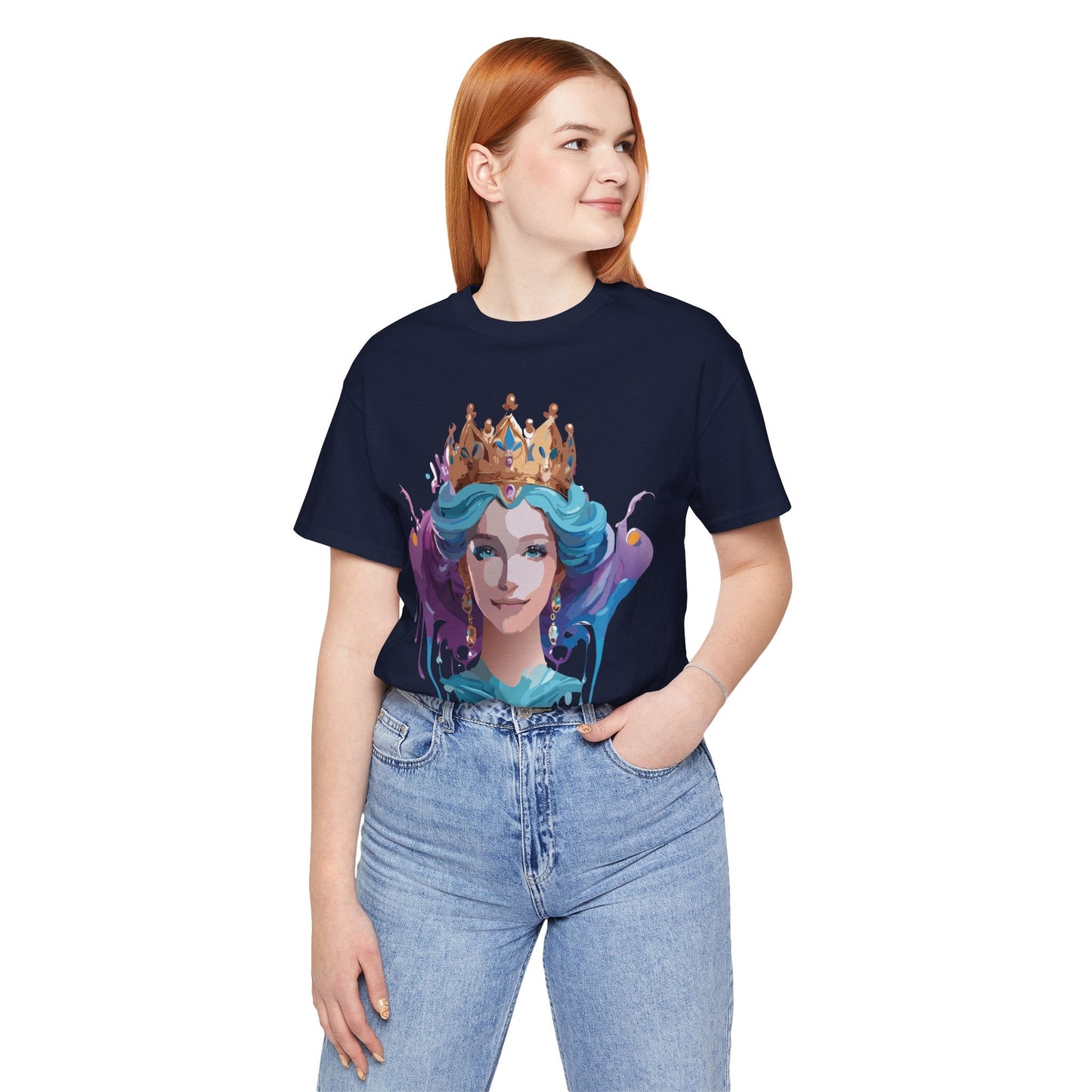Queen Woman Portrait Graphic Unisex 100 Cotton Vintage Artwork Tee 1