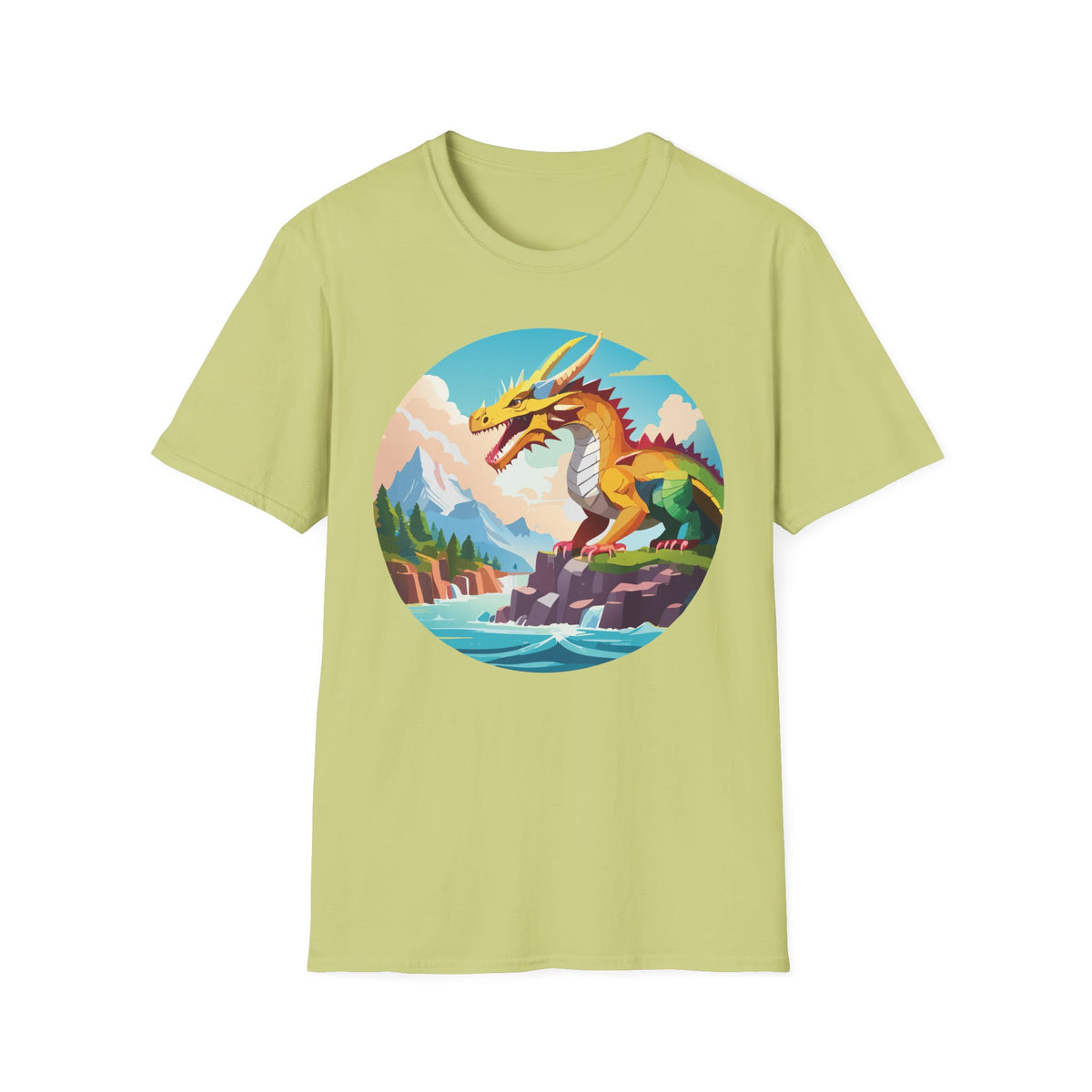 Dragon Graphic Tee Gildan Unisex 100 Cotton Tee Shirt with Animals Design h12
