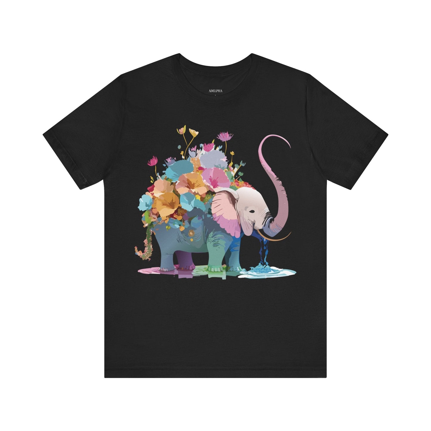 Elephant Graphic T Shirt Unisex Vintage Inspired Art Tee Adelpha Short Sleeve Artwork