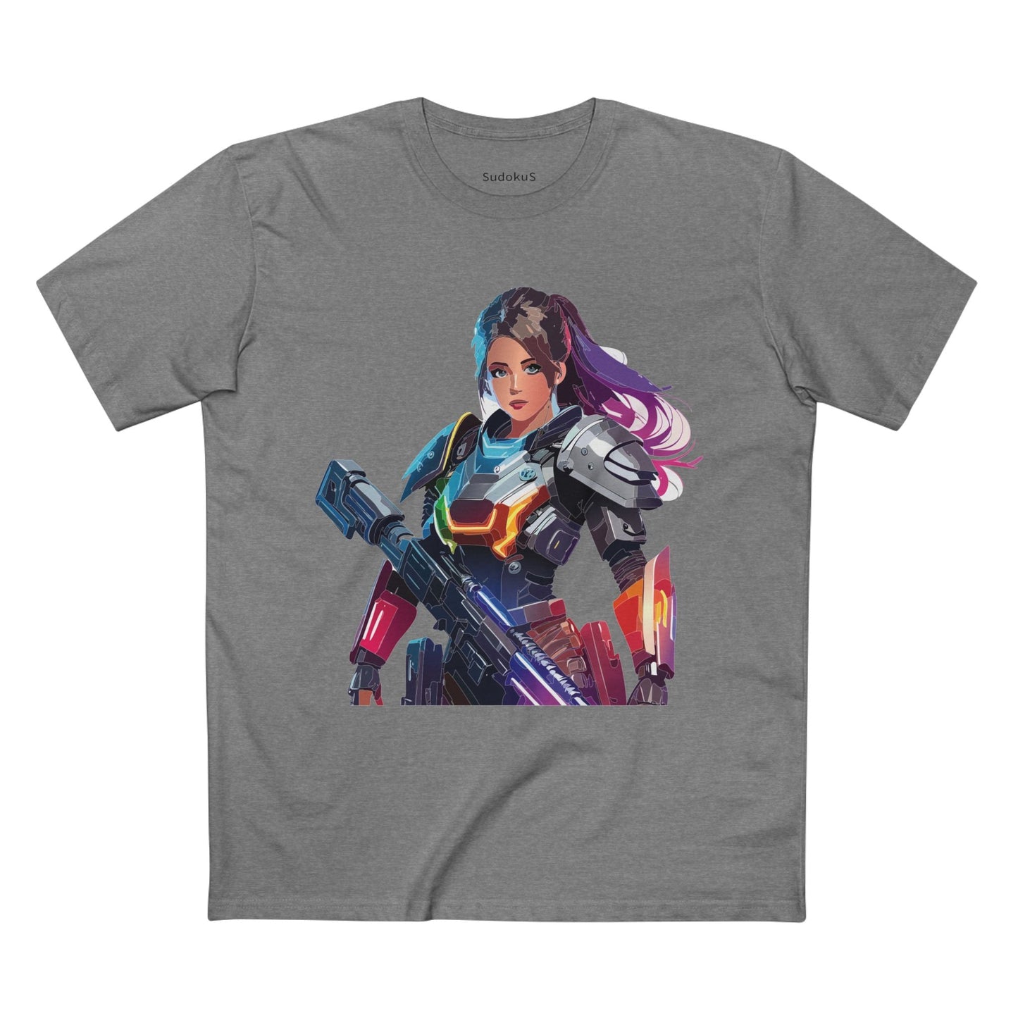 Army-woman Graphic Unisex 100 Cotton Staple Tee 4