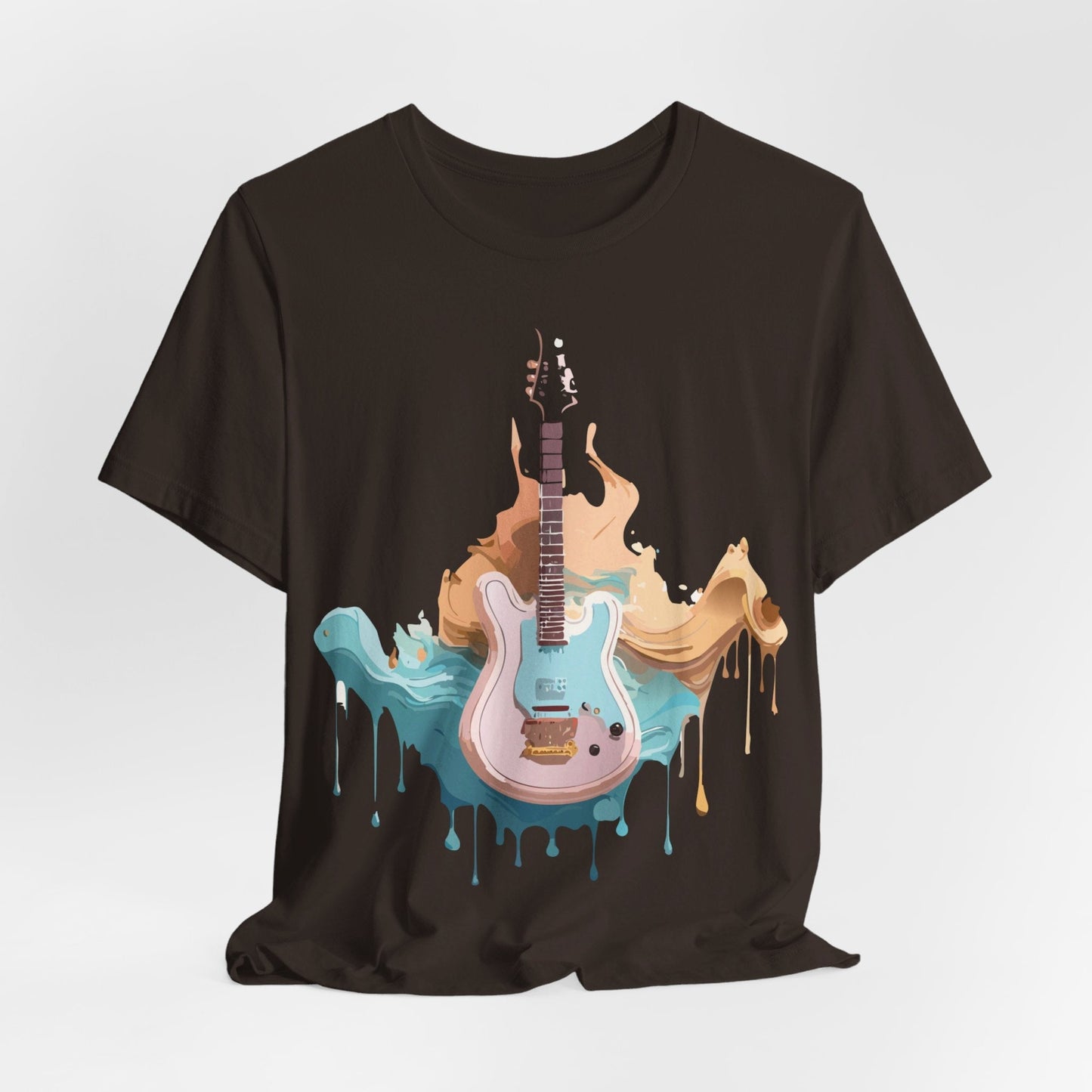 Music Graphic Unisex 100 Cotton Vintage Art with Musical Elements Tee 51