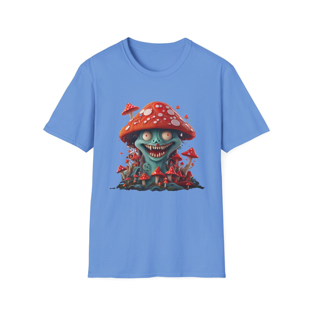 Funny Mashroom Cartoon  Graphic Tee Gildan Unisex 100 Cotton Tee Shirt c25