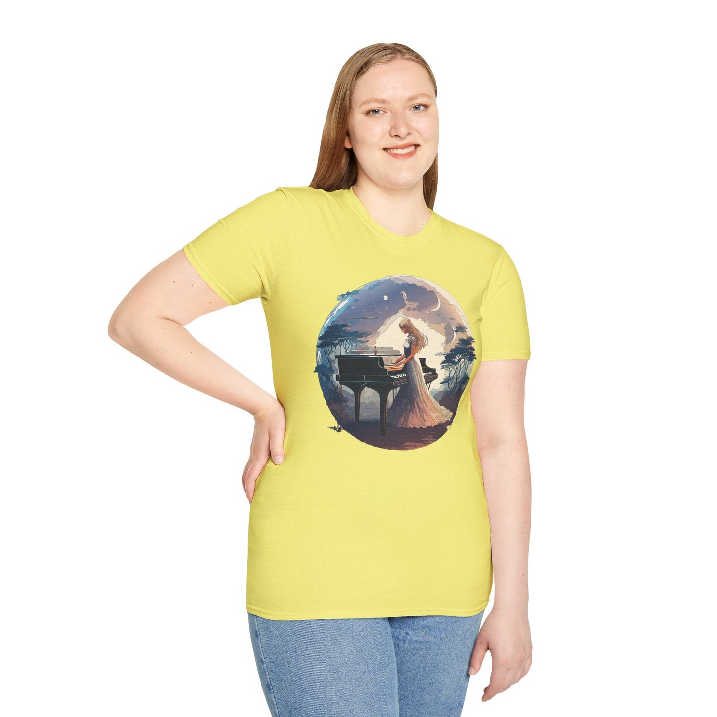 Womens Graphic T Shirts Art Design Shirt Unisex Softstyle Gildan 64000 Short Sleeve