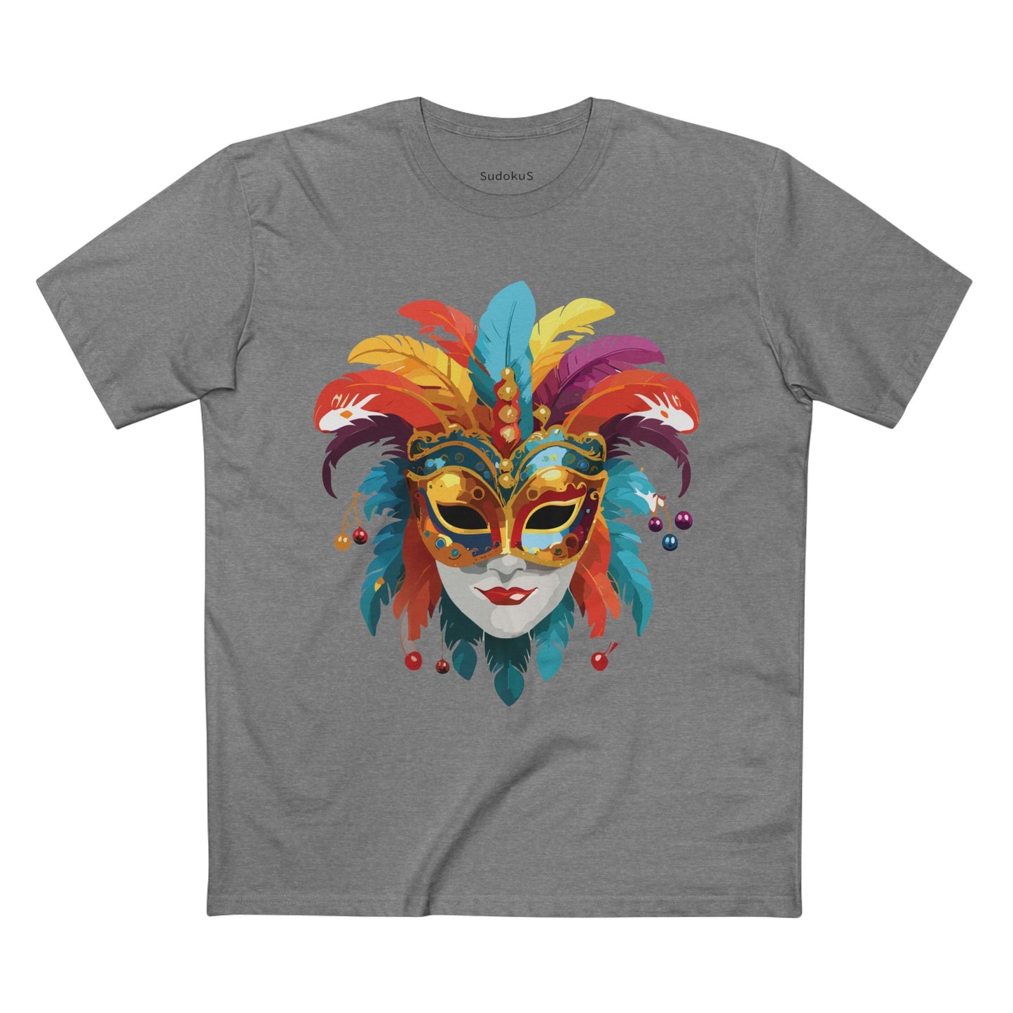 Mask Graphic Unisex 100 Cotton Staple Tee 10