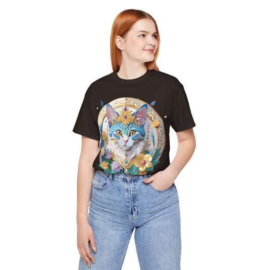 Medallion Graphic Unisex 100 Cotton Vintage Animal Medal Artwork Tee 26