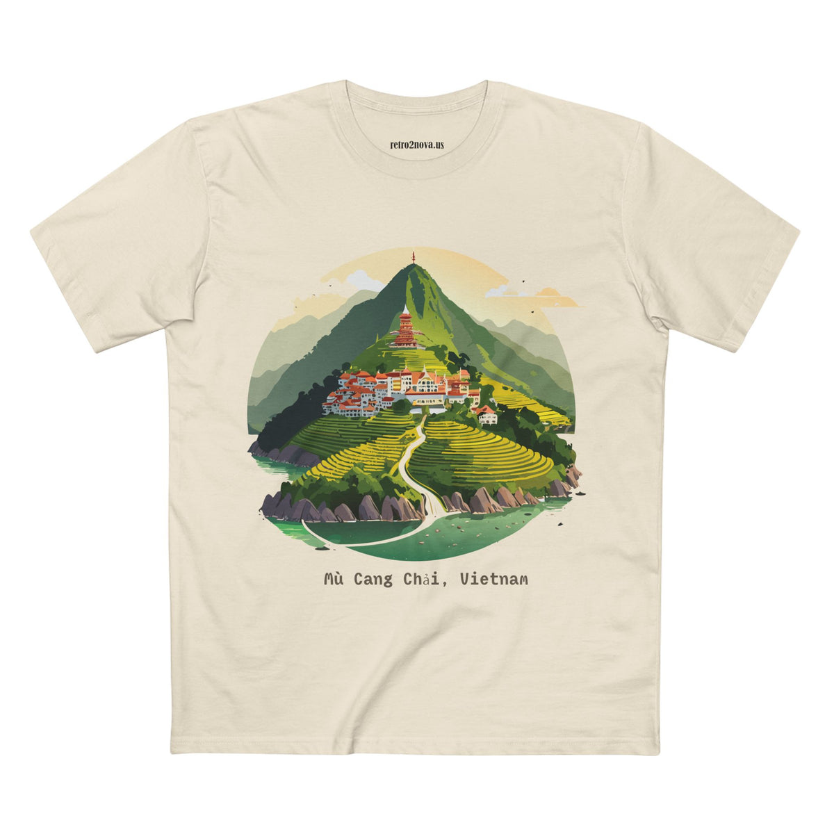 Mu Cang Chai Vietnam landscape tee | Sapa rice terraces mountain village