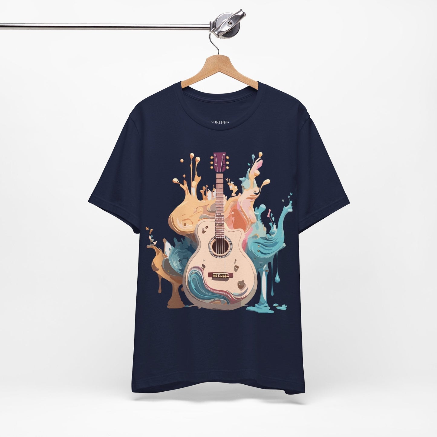 Music Graphic Unisex 100 Cotton Vintage Art with Musical Elements Tee 67