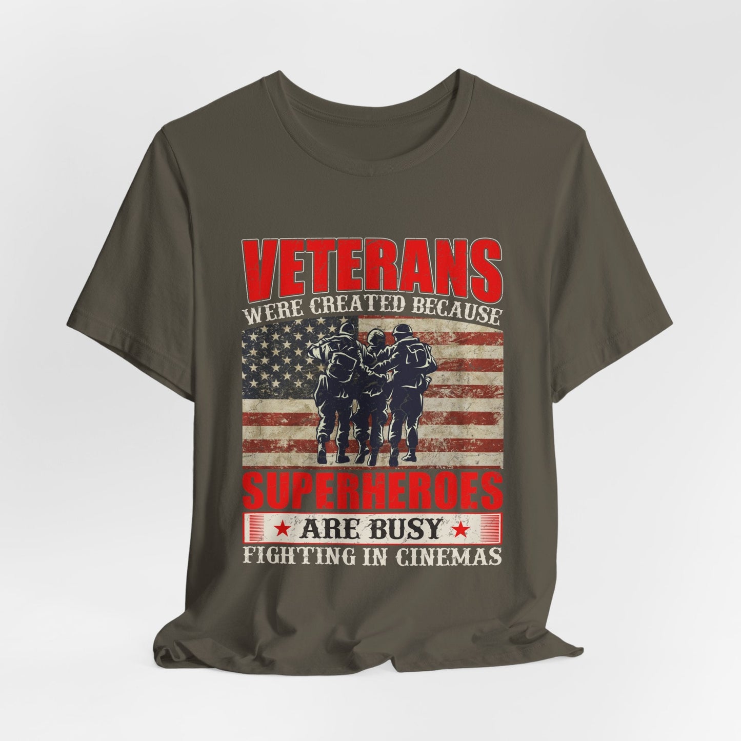 Army Veteran Patriotic Graphic Design Unisex Cotton T-Shirt v41