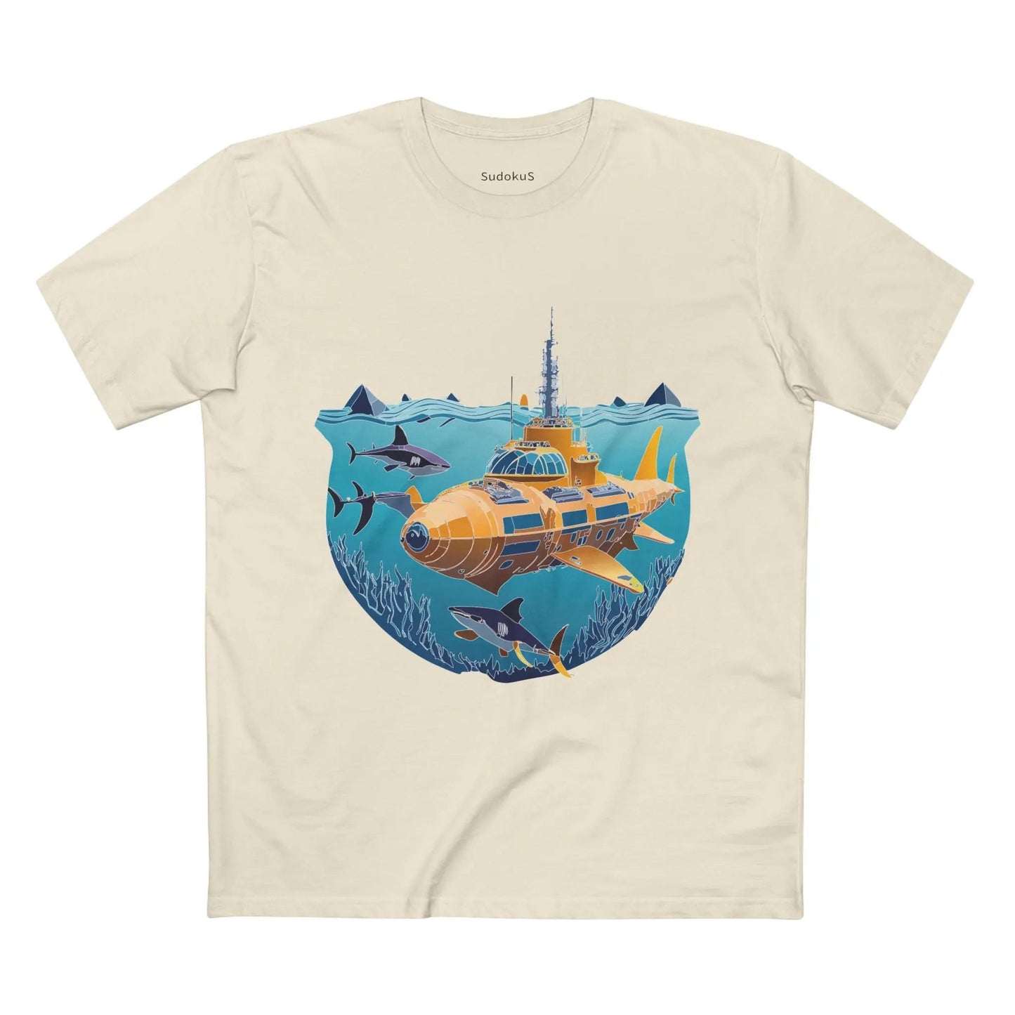 Ocean Coast Graphic Unisex 100 Cotton Staple Tee 16