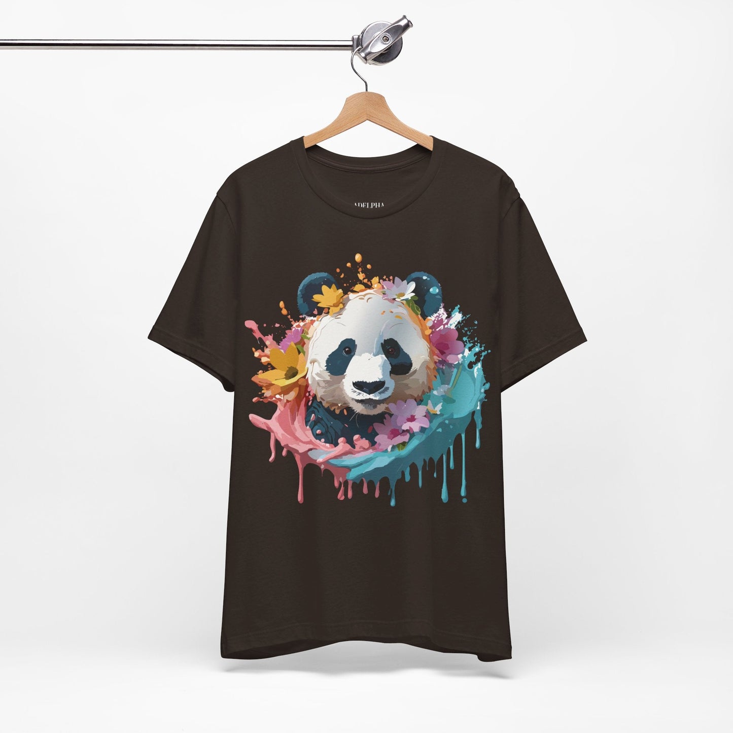 Adelpha Panda Graphic Tee Unisex Short Sleeve Vintage Inspired Artwork Shirt Premium Quality