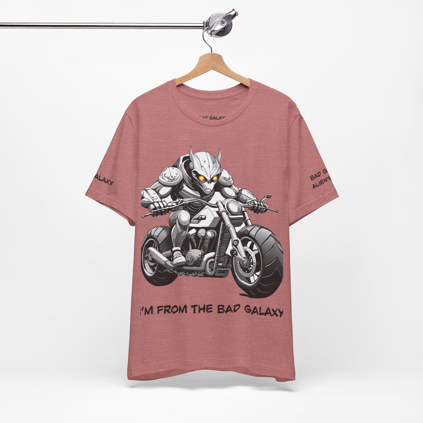 Alien Tee Shirt From Bad Galaxy USA Made To Order Cotton Tee With Eco Friendly Inks Now