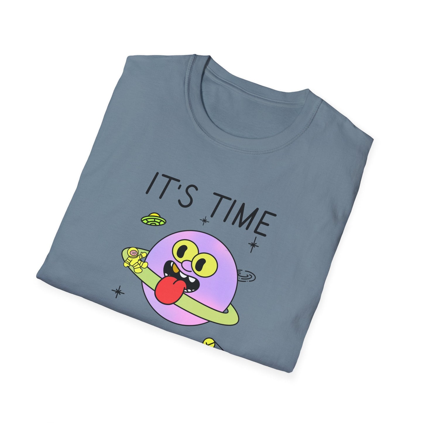 Snack Time Alien TShirt Time For My Favorite Snack Unisex Cotton Cute Space Graphic Tee