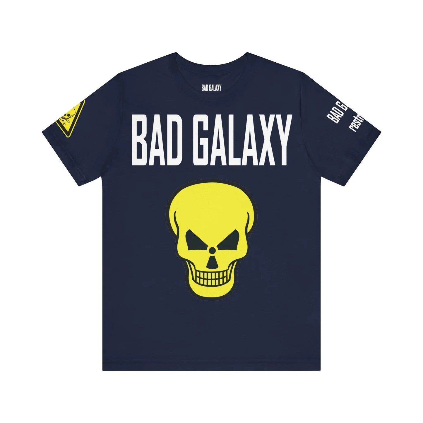Bad Galaxy Skull T Shirt Made To Order 100 Percent Cotton Eco Friendly Inks USA Designed