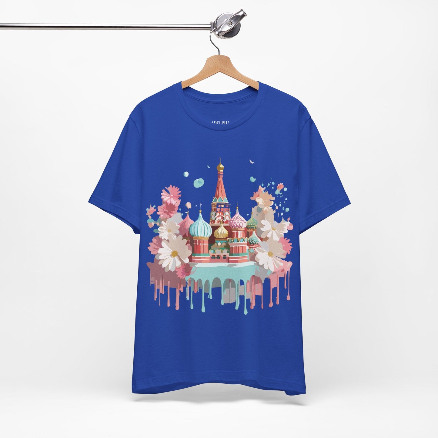 Unisex Moscow Tourist Shirt Graphic Tee by Adelpha Vintage Inspired Art Design Premium Quality