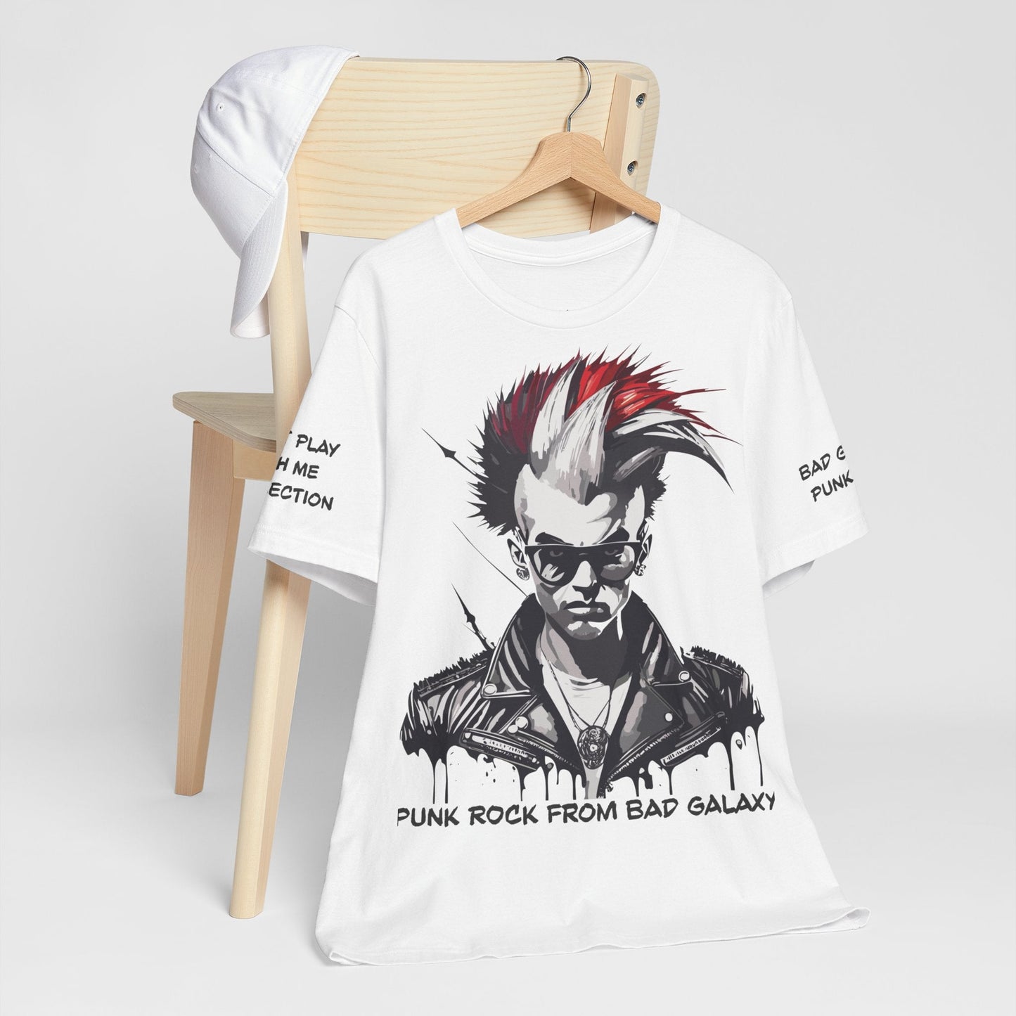 Punk Rock Tee Shirt From Bad Galaxy Made To Order 100 Cotton Free Shipping Eco Friendly Inks
